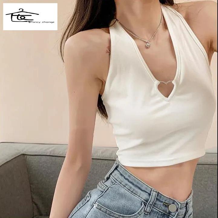 Áo Hai Dây Cổ Chữ v Hở Lưng Quyến Rũ Dành Cho Nữ