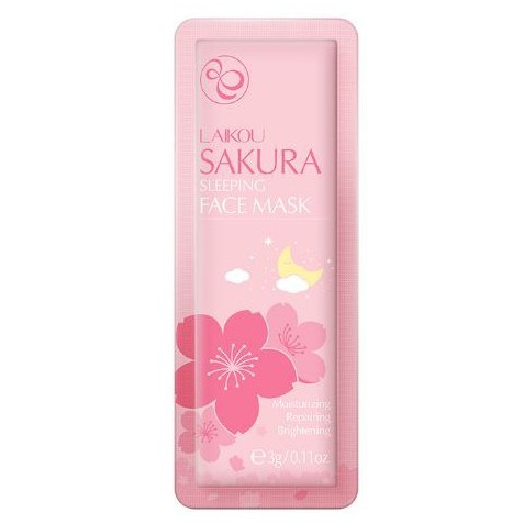 Lẻ 1 gói 3g Mặt nạ ngủ hoa anh đào Sakura Laikou