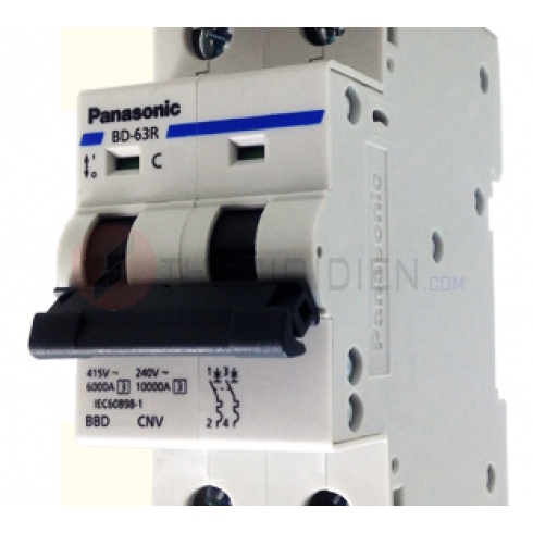 Cầu dao tự động  2 pha PANASONIC 10A, 16A, 20A, 25A, 32A,40A, 50A, 63A  Hàng chính hãng