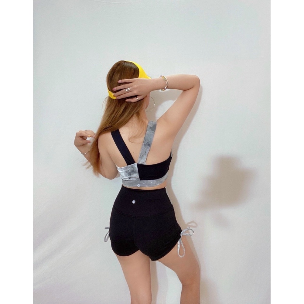 [Bán sỉ] Set Đồ Tập Nữ đùi Tập Thể Thao, Gym, Yoga, Erobic Cao Cấp phối màu- Đồ tập gym yoga chạy bộ thể thao có chữ nữ