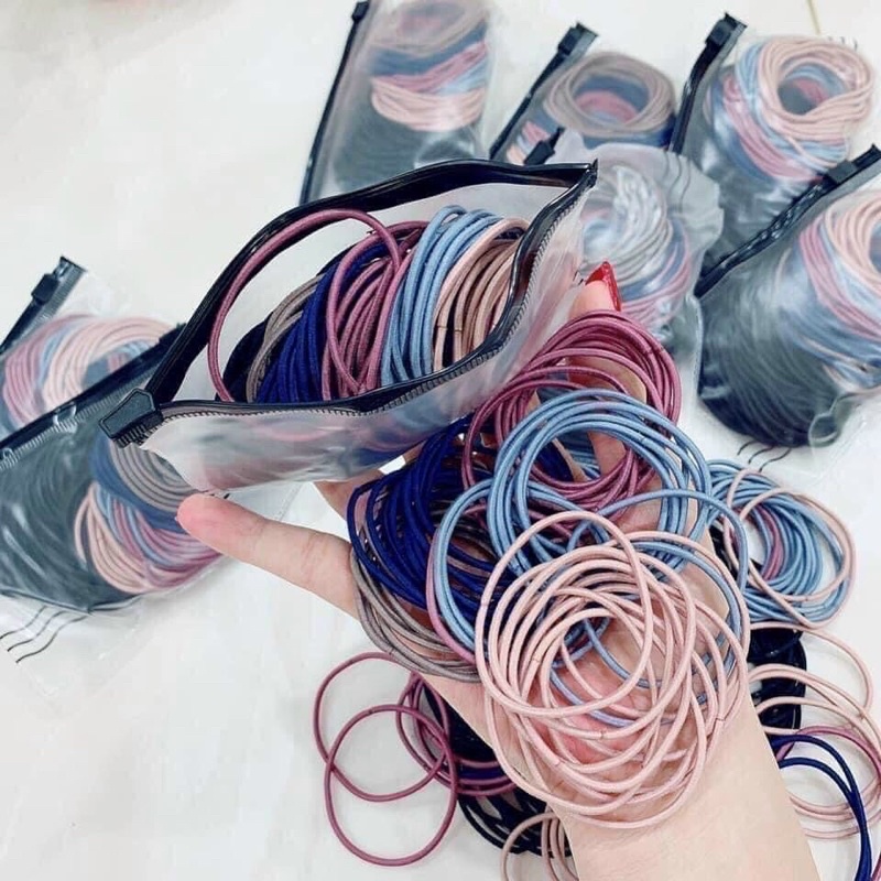 sét 100 thun cột tóc ,mix đủ màu,tongkhominhnguyen