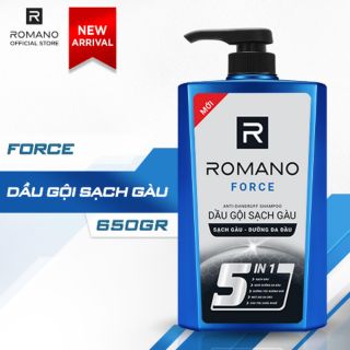 DẦU GỘI SẠCH GÀU ROMANO FORCE 650G
