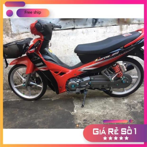 Tem xe Sirius mẫu zin đỏ đen