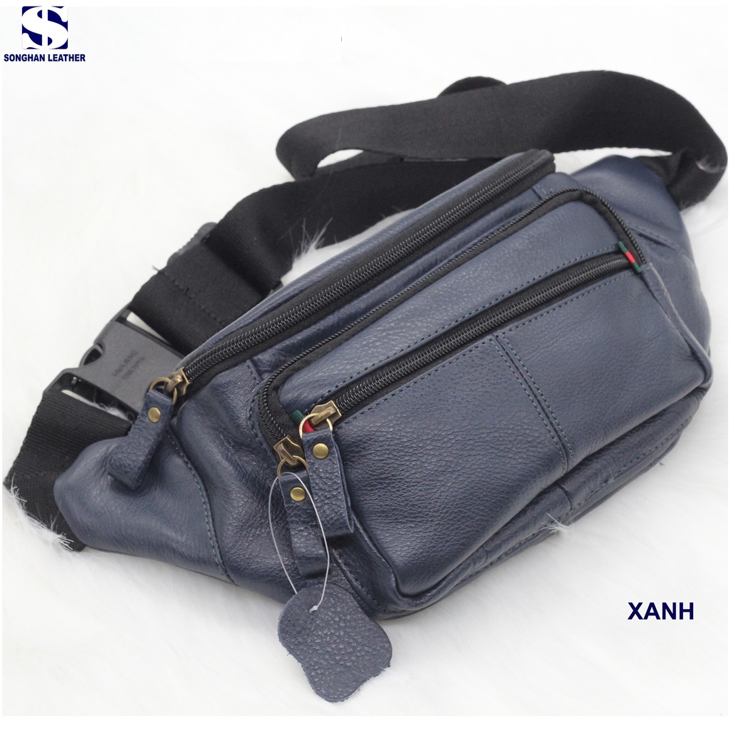 Túi Bao Tử,Túi Đeo Chéo Nam Da Bò Cao Cấp Songhan Leather BM02,Bảo Hành 12 Tháng