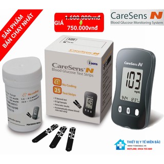 Máy đo đường huyết Care Sens N Tặng 10 kim và 10 que