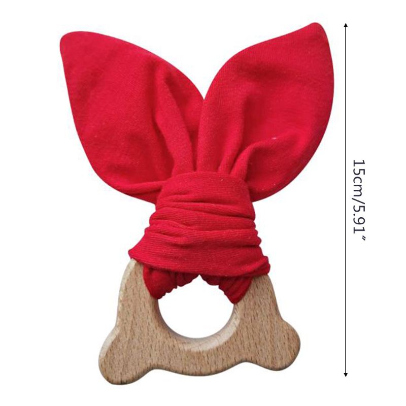 Đồ Chơi Gặm Nướu Hình Tai Thỏ Dễ Thương Cho Bé Sơ Sinh