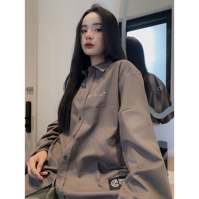 Áo SƠMI TAY DÀI BASIC BY TWOCE BRAND