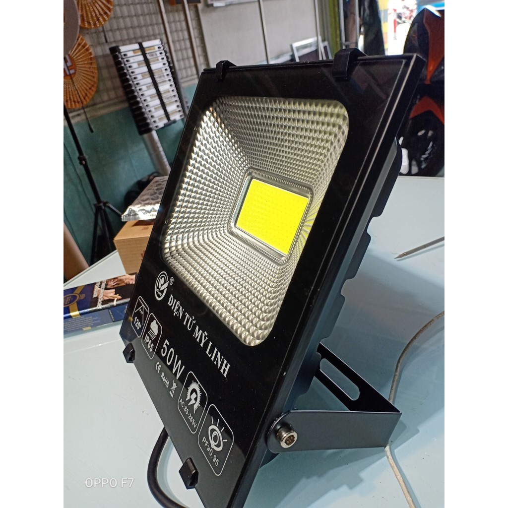 Đèn Pha Led 50w COB 5054 đủ công suất ánh sáng Trắng - Vàng