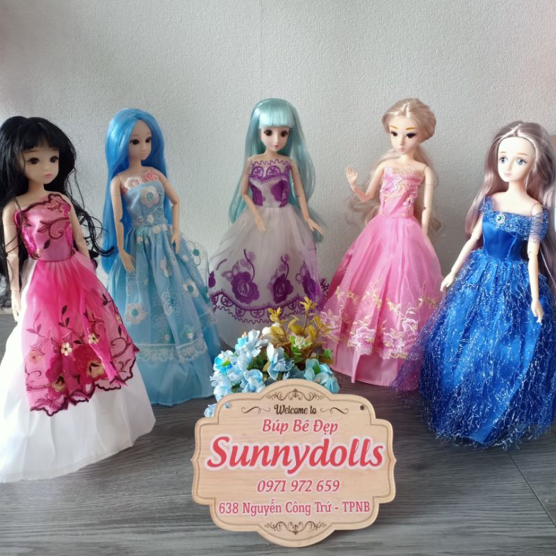 Búp bê barbie cao30cm mặc váy dạ hội giá cực rẻ chọn ngẫu nhiên