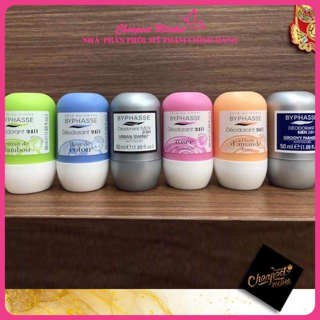 Lăn Khử Mùi Byphasse Deodorant 24h Roll On 50ml Chính Hãng