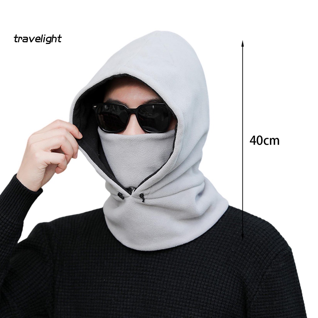 Du Lịch| Mũ Balaclava Màu Trơn Siêu Mềm Chống Lạnh Chống Trượt Không Vành Balaclava Cho Nam
