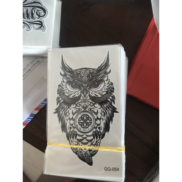 Hình Xăm Dán Tạm Thời Cú Mèo 6cm X 10cm Chống Thấm Nước 7 Ngày Hot Trend 2023