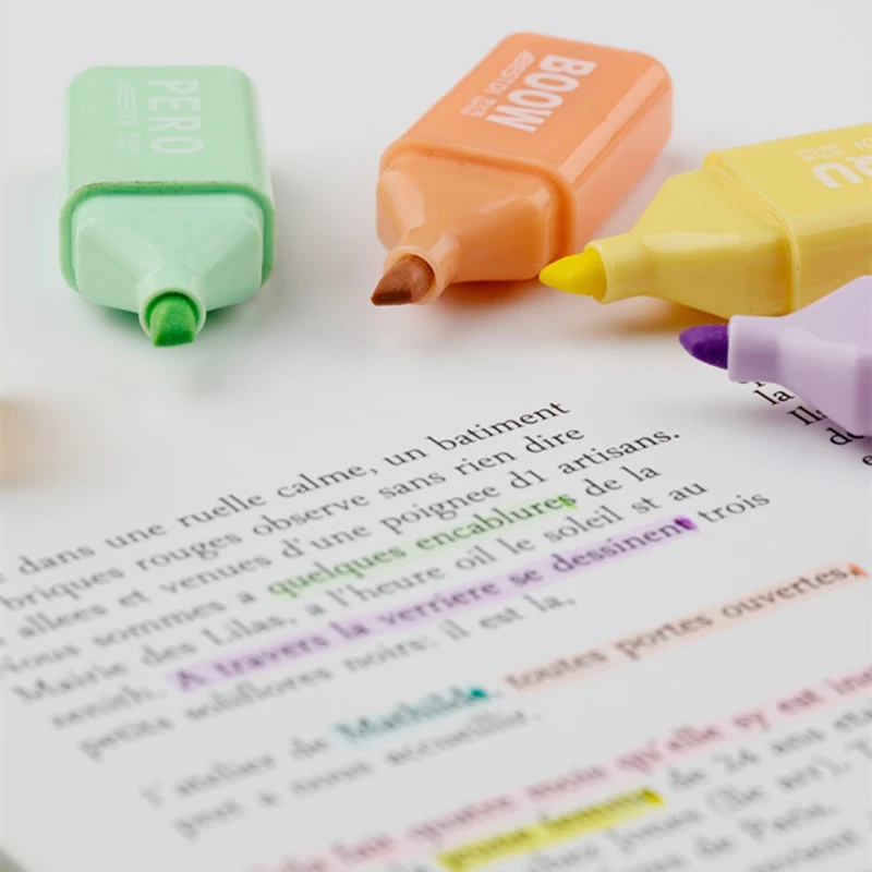 Bút đánh dấu mini nhiều màu sắc hình gấu dễ thương kích thước 1-3mm