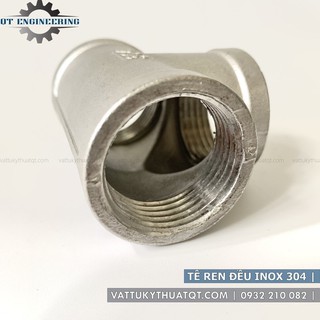Tê Ren Đều Inox 304 | DN65,DN80,DN100 [VATTUKYTHUATQT.COM]