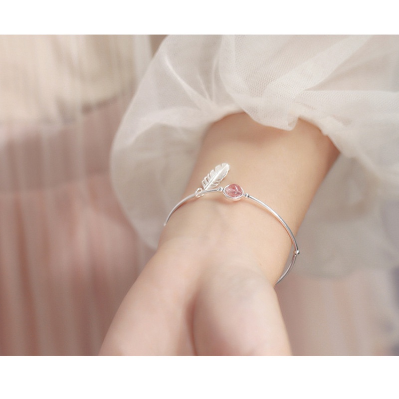 Vòng tay phong cách Hàn Quốc chất lượng cao Vòng tay pha lê dâu tây