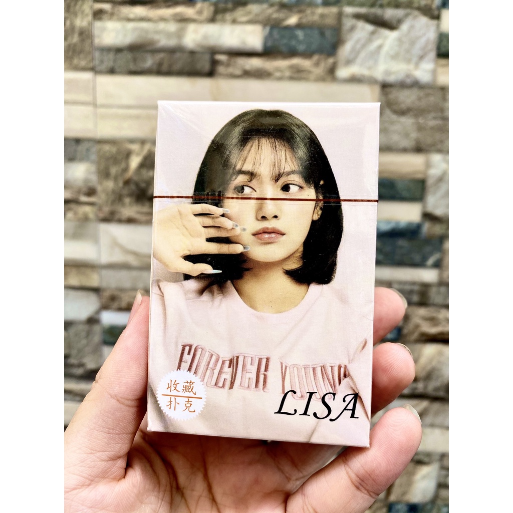 Bộ bài tú lơ khơ hình LISA thành viên nhóm nhạc BLACKPINK idol thần tượng kpop xinh xắn độc đáo
