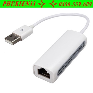 Cáp chuyển đổi usb sang lan rj45 - nối mạng lan qua cổng usb - cáp usb ethernet