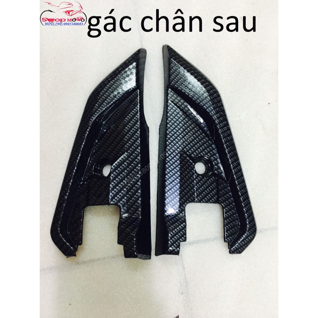 bộ combo 6 món Lốc máy nhỏ, che két nước, gác chân sau, bầu gió, dè trước sau, và ốp bô Ảnh thật Sp