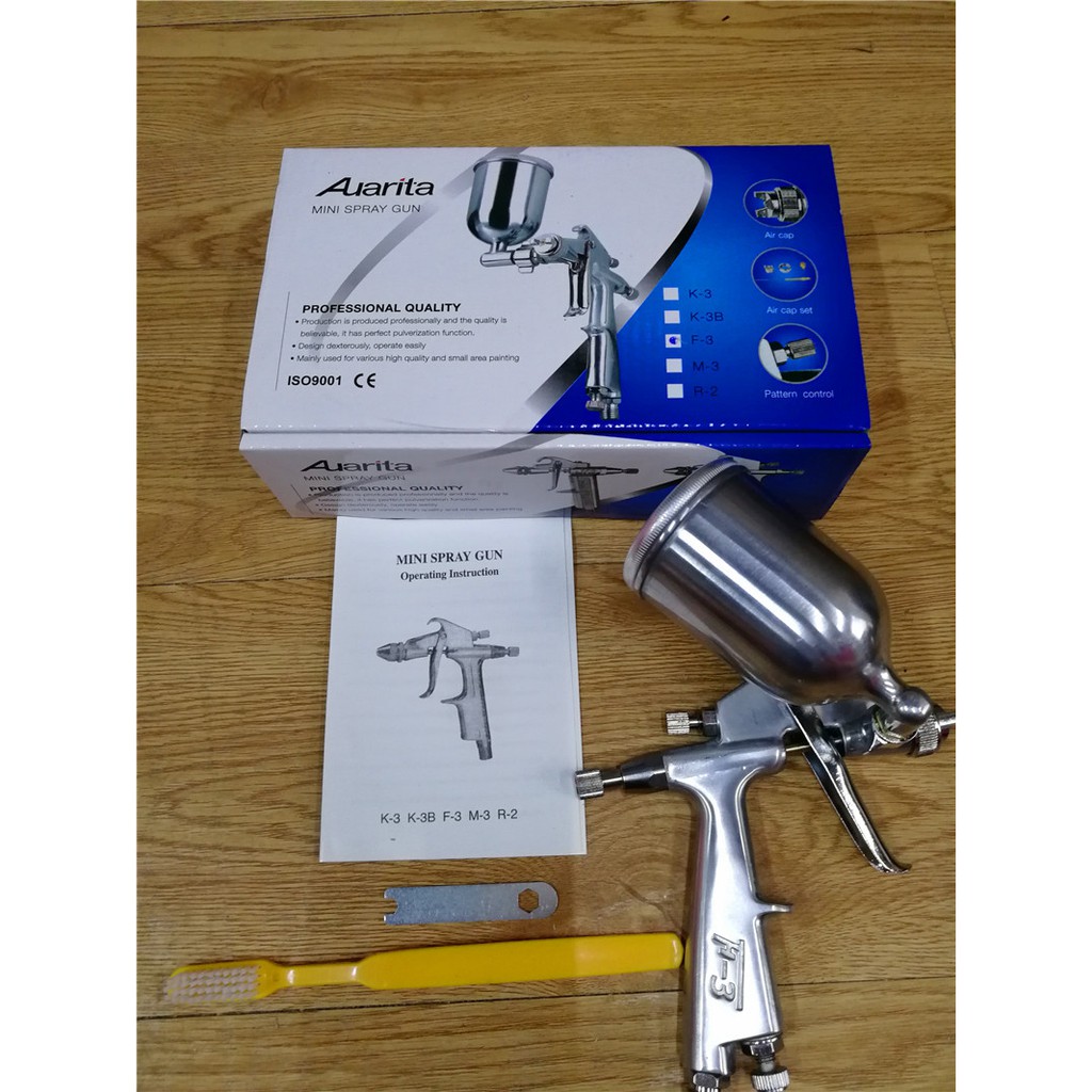 Auarita f-3 lvlp Vòi Phun Sơn Xe Hơi 1.0mm 125cc
