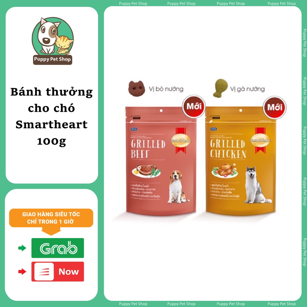 Bánh thưởng cho chó Smartheart Dog treat 100g - Chính hãng THÁI LAN