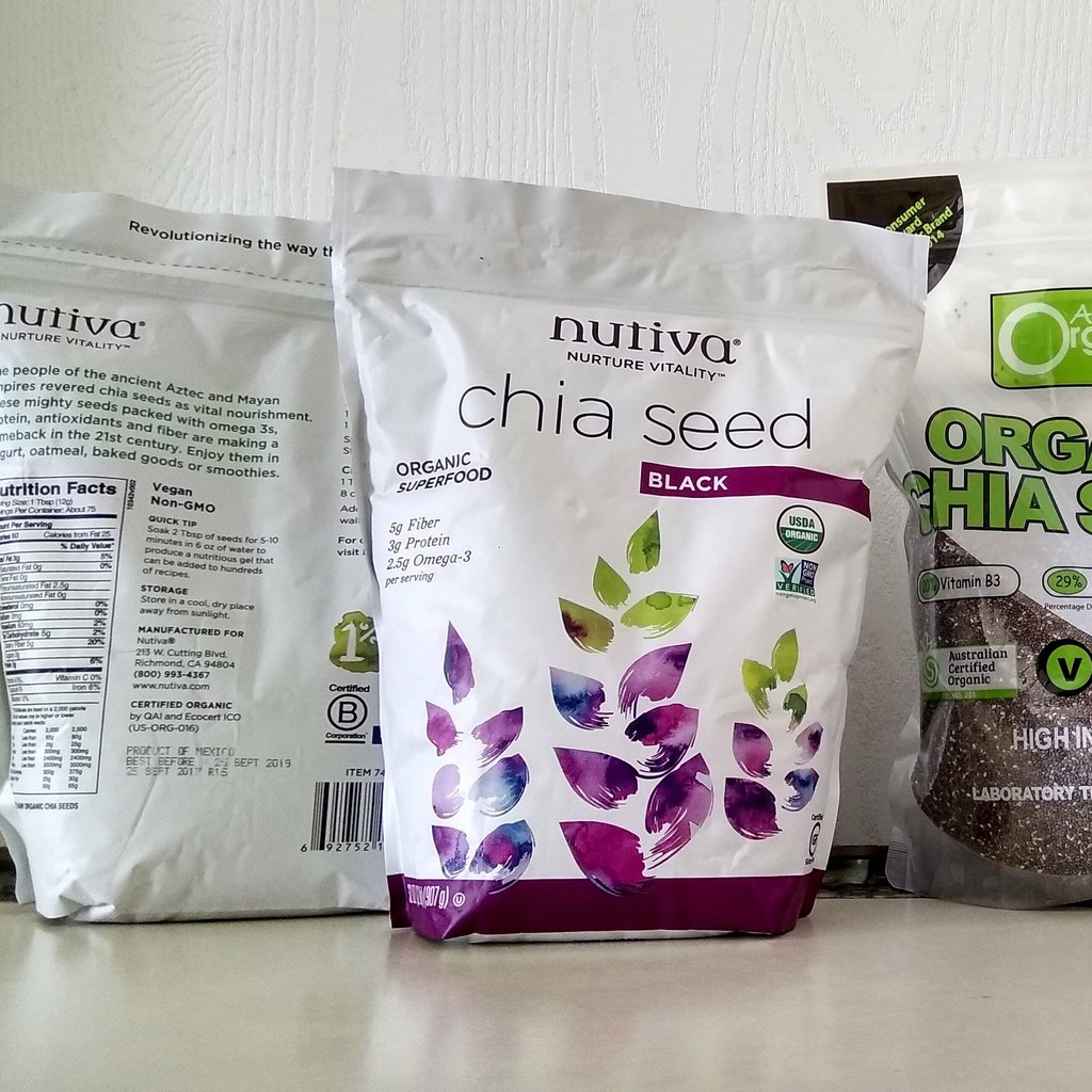 Hạt Chia trắng Mỹ Nutiva 907gr