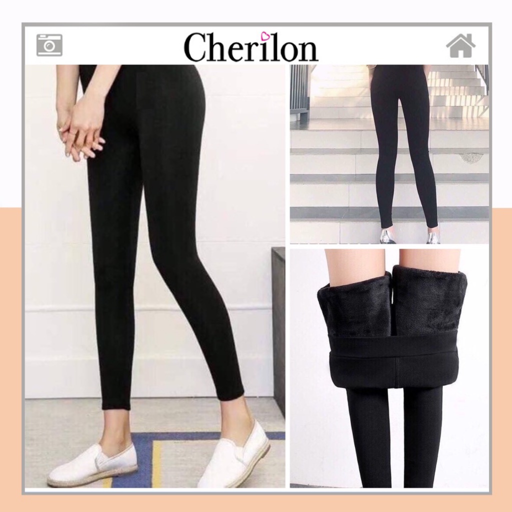 Quần legging lót lông nữ cạp cao nâng mông hàng loại 1 đẹp Kanimi - QD21