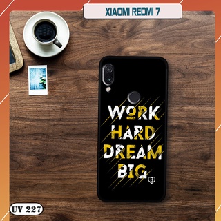 Ốp lưng nhám in hình 3D Xiaomi Redmi 7