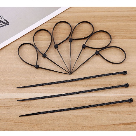 Set 100 dây thít nhựa buộc nhanh size 2,5x150mm MÀU ĐEN, dây rút nhựa buộc nhanh siêu tiện ích
