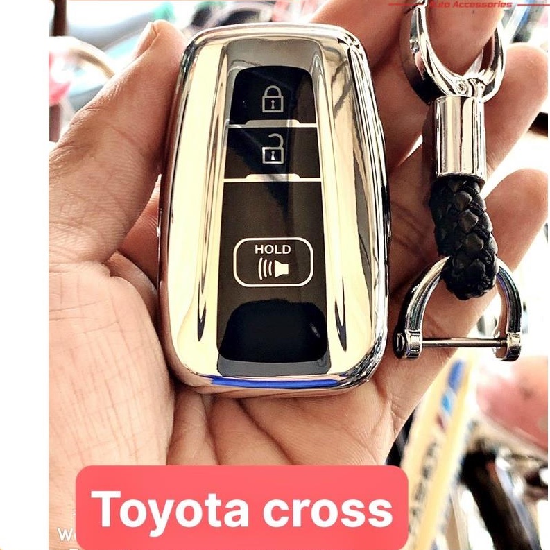 Ốp chìa khóa mạ crom Toyota Cross