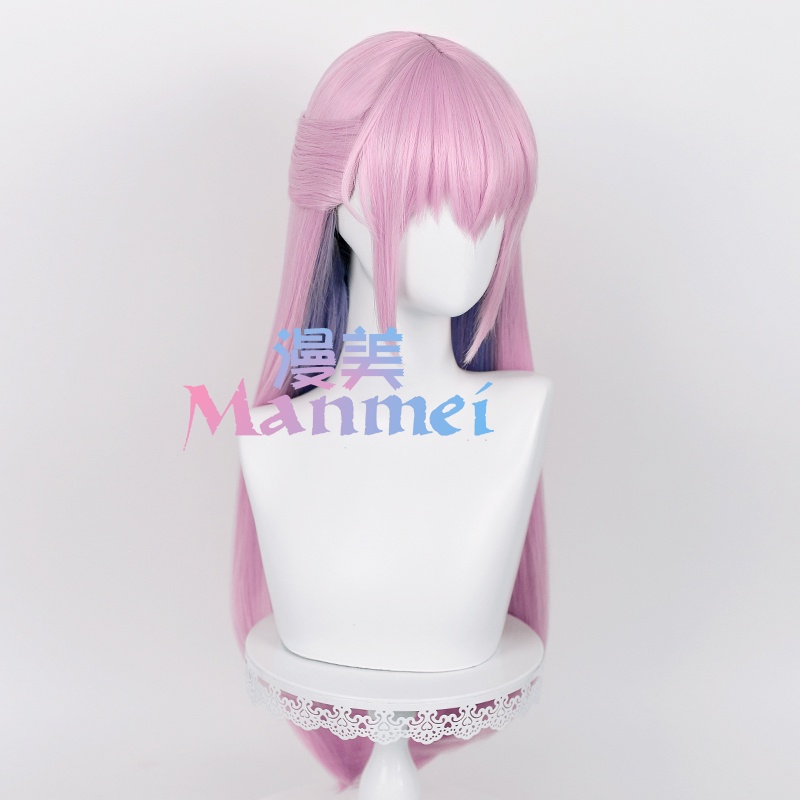 Bộ Tóc Giả Dài Thẳng Nhuộm Màu Hồng Xanh Dương Shikimori's No Just A Cutie