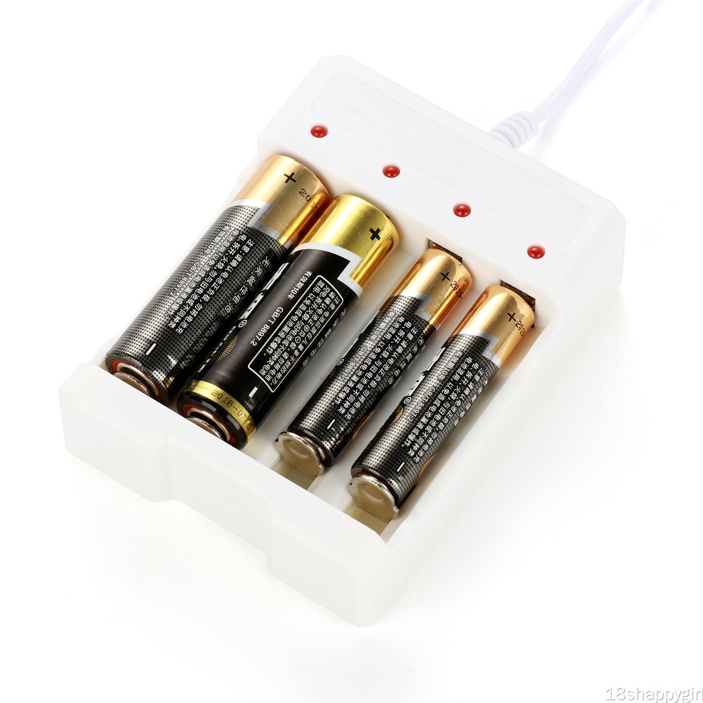 Bộ sạc pin 4 ngăn cho pin AA AAA NiCd NiMh