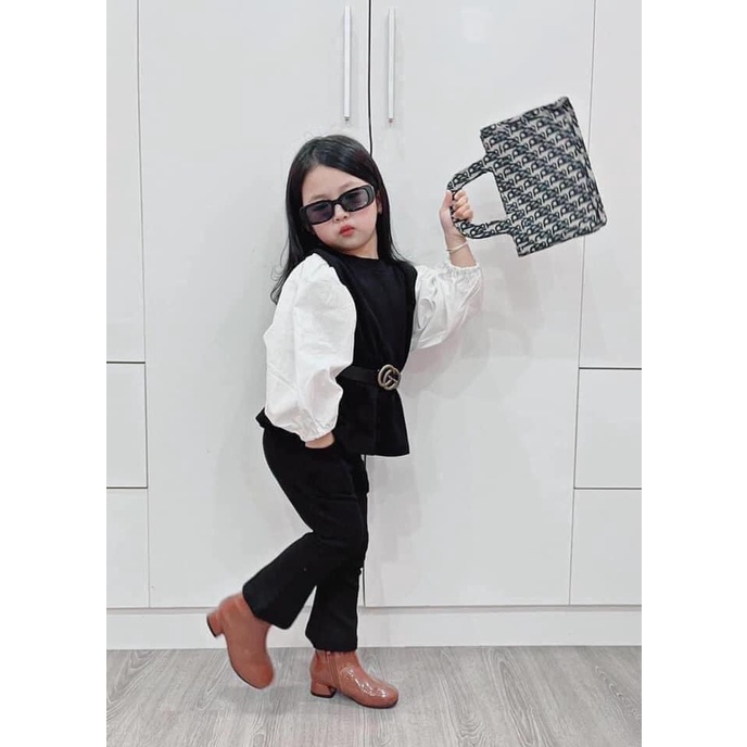 Kính mắt bé mắt vuông gọng nhựa chống tia UV cho bé thời trang Hàn Quốc