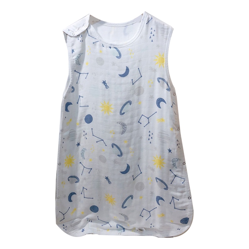 Túi Ngủ Không Tay 4 Lớp Chất Liệu Cotton Tre Cho Bé