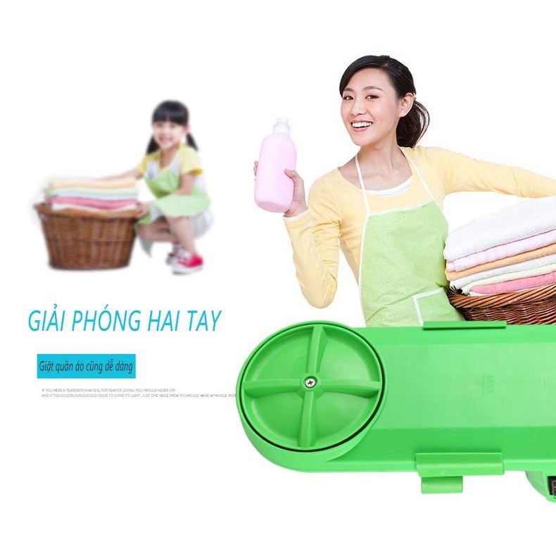 Máy giặt mini cỡ nhỏ Máy giặt di động mini giặt đồ mỏng đồ lót  mang đi du lịch, dã ngoại,ở khách sạn giặt sạch nhanh