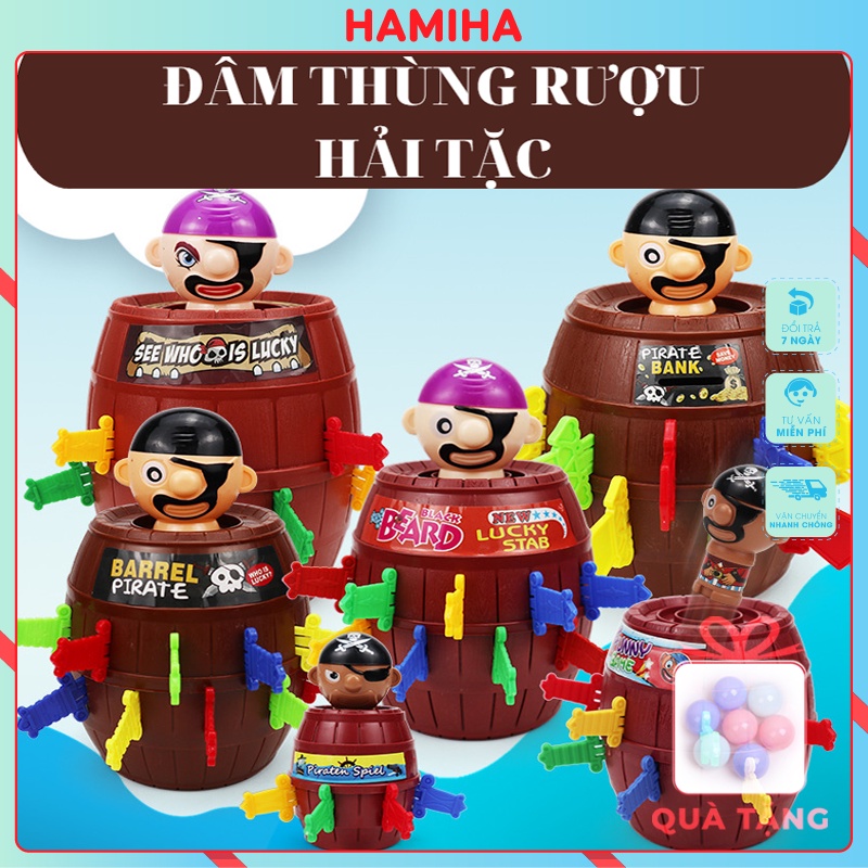 Đồ Chơi Trẻ Em Đâm Hải Tặc Vui Nhộn Thùng Rượu Hải Tặc Siêu To Siêu Hấp Dẫn Cho Bé Hamiha-ĐC76