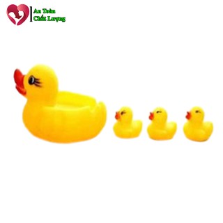Đồ Chơi Nhà Tắm Hình Đàn Vịt Thả Tồn Tắm Có Còi Phát Tiếng DRSP000244