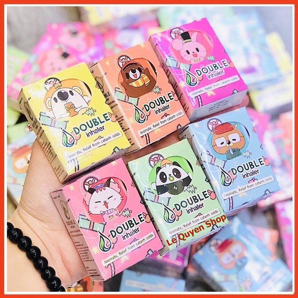 Ống Hít Đôi Thông Mũi Double Inhaler Thái Lan