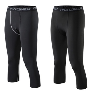 Quần giữ nhiệt combat pro, quần legging tập gym nam dáng dài màu đen - ảnh sản phẩm 5