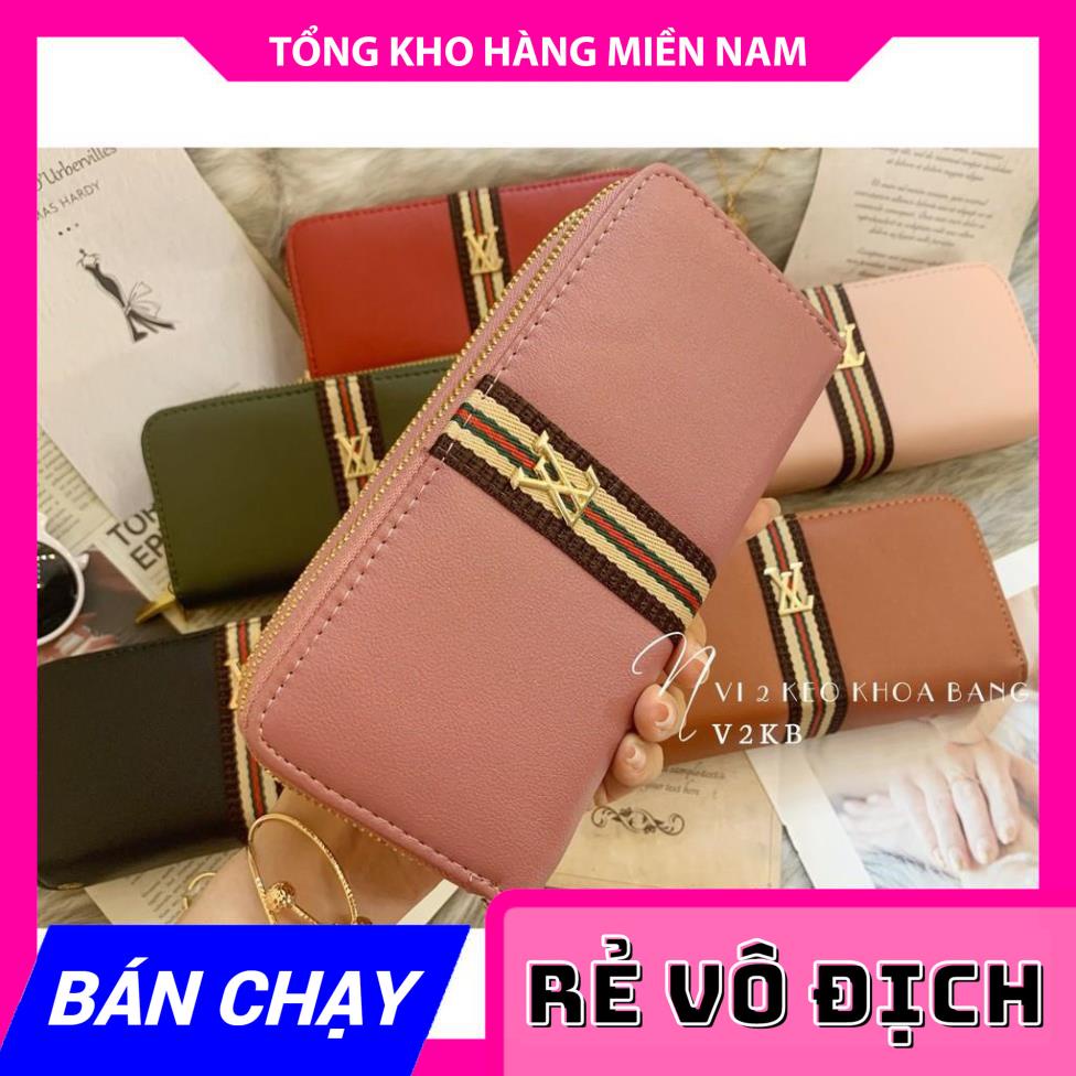 VÍ 2 KÉO PHỐI SỌC V2KB - 160 ⚡FREESHIP⚡100% ẢNH THẬT⚡ CHUYÊN SỈ - GIÁ TỐT  MY
