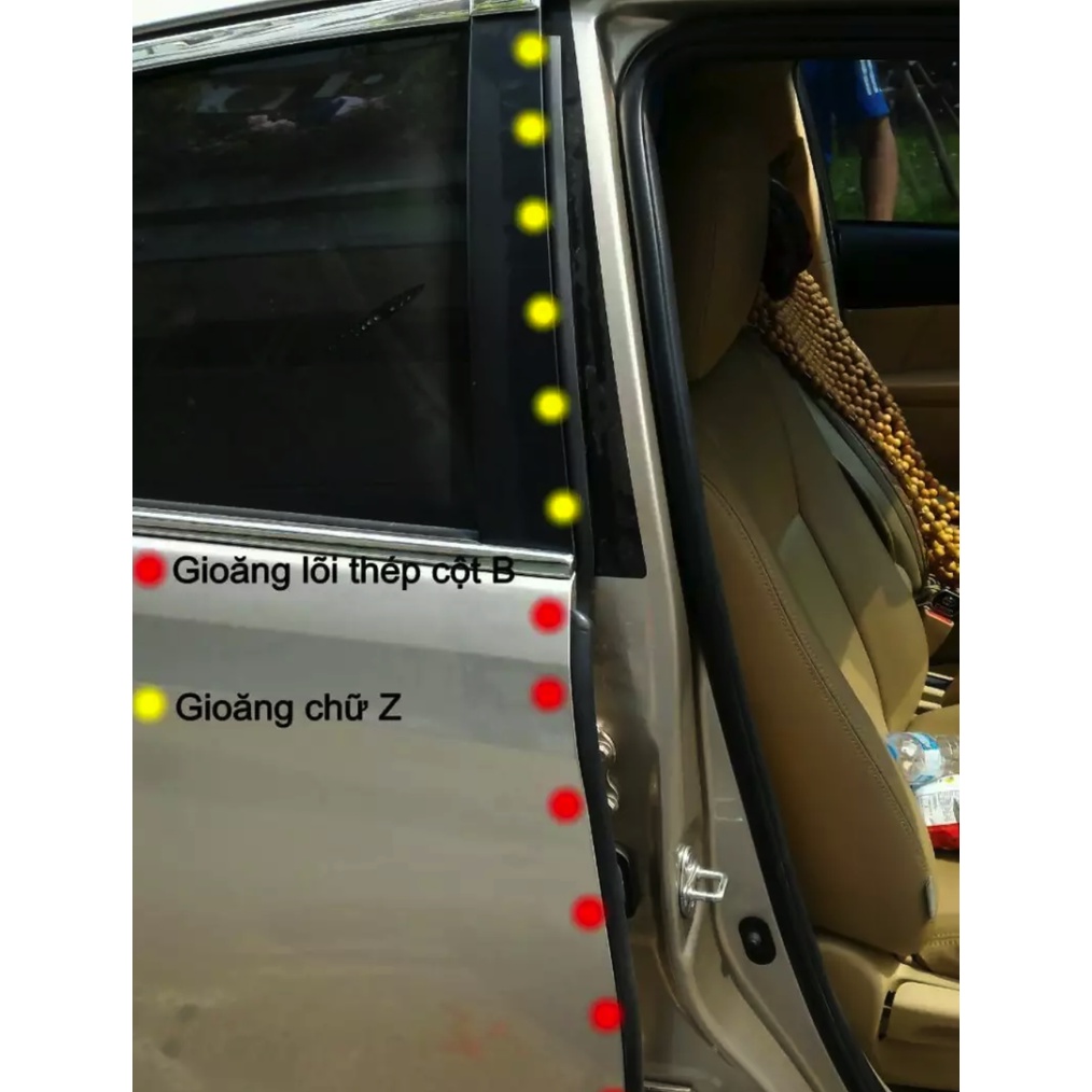 Combo chống ồn gioăng cao su chống ồn cho xe hơi Sedan (Gioăng D, P, Z, B lõi thép) chống ồn xe ô tô cao cấp