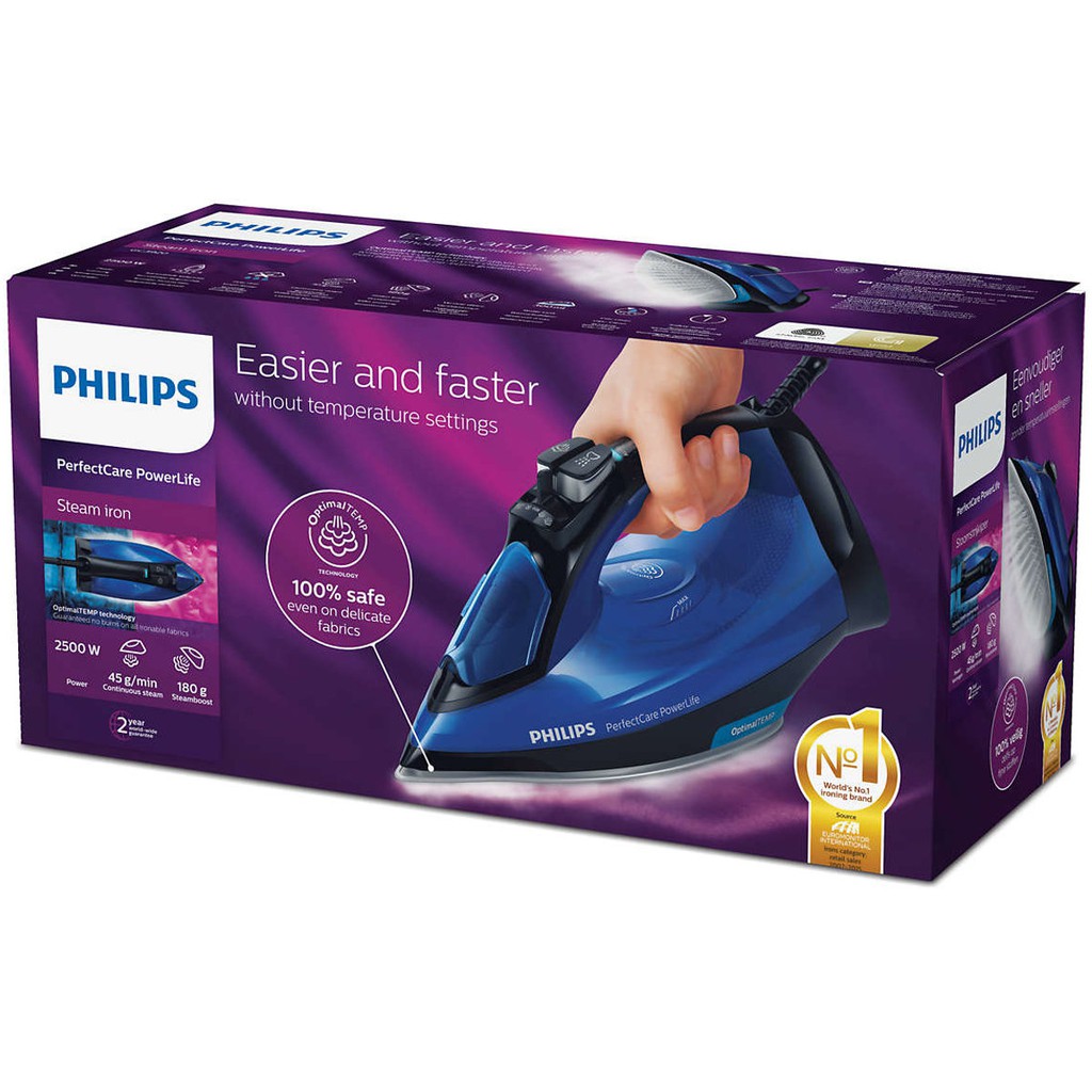 Bàn Ủi Hơi Nước Philips GC3920 (2500W)