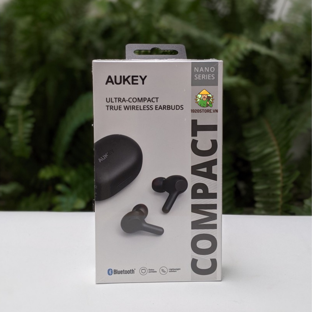 Tai Nghe True Wireless AUKEY EP-T25, BT 5.0, Pin Lên Tới 30H, Cảm Ứng, Chống Nước IPX5 - Chính Hãng BH 18T