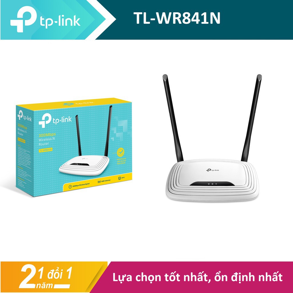 Bộ phát wifi TPLINK TL-WR841N 300Mbps, Kết Nối Internet Tốc Độ Cao-BH 24 Tháng