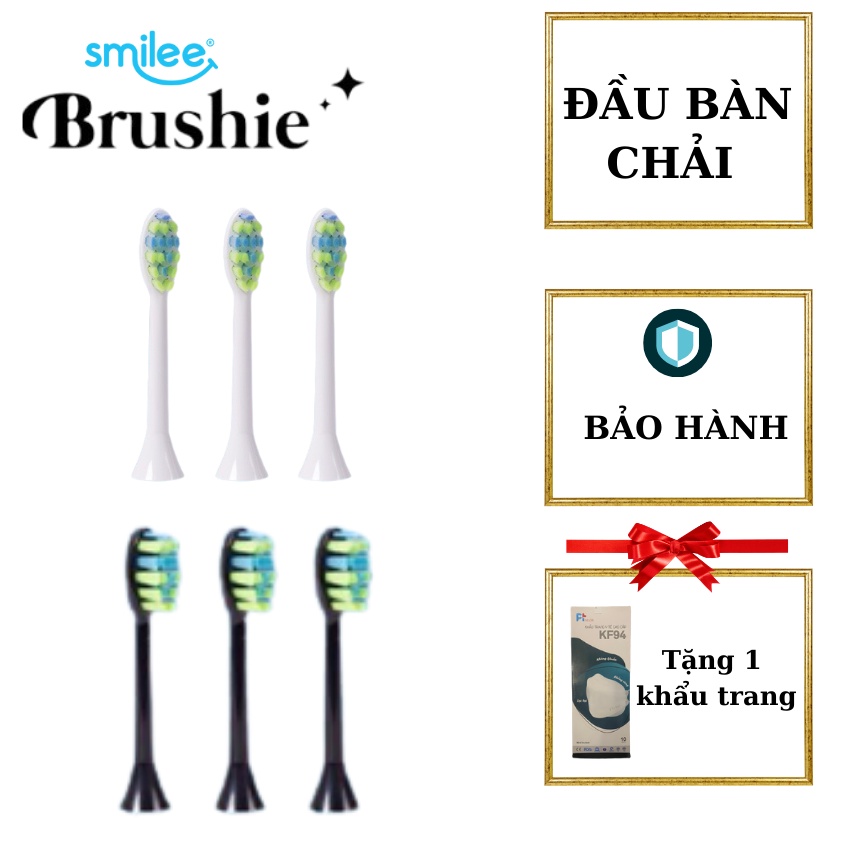 Đầu Bàn Chải Điện Brushie Bàn Chải Thay Thế Khi Hư Làm Mất Hay Muốn Dùng Chung