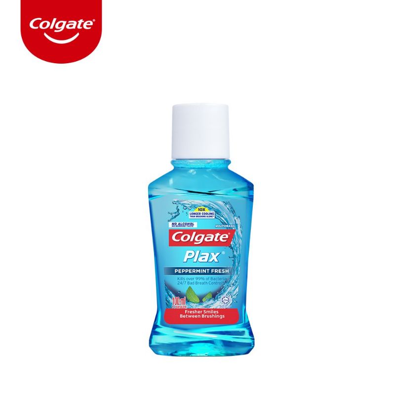 Nước súc miệng Colgate diệt 99% vi khuẩn Plax bạc hà 100ml/chai