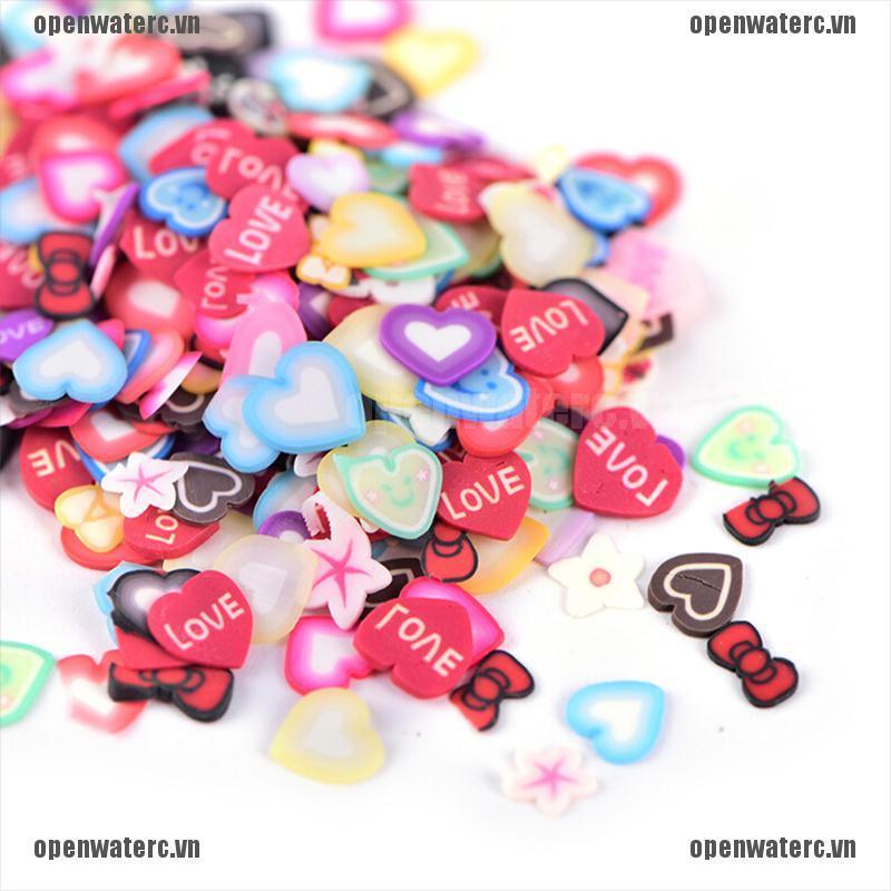 [Hàng mới về] Set 250 phụ kiện trang trí móng nghệ thuật bằng đất sét polymer