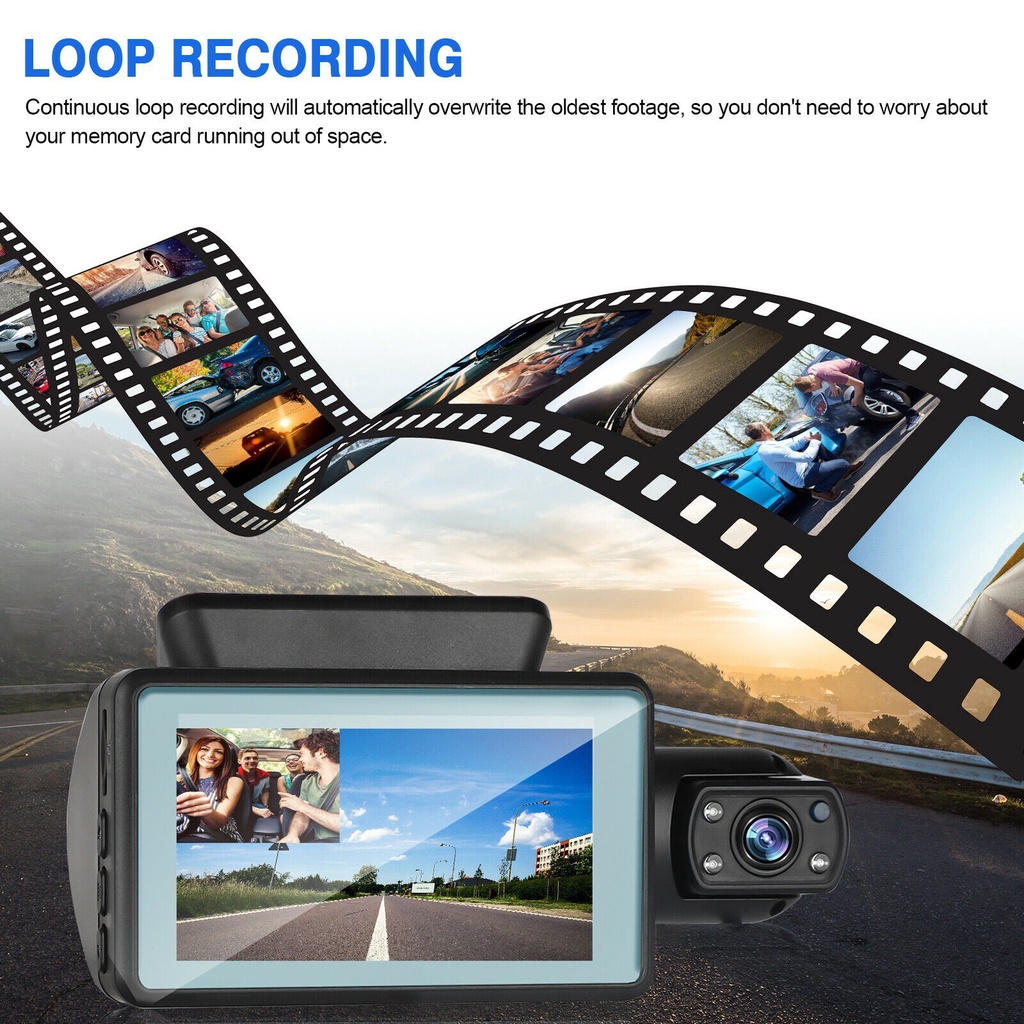 Camera Hành Trình Xe Hơi 3 "1080P Cảm Biến G