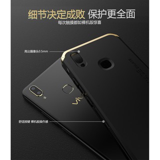 Textured Anti-fall Metal Frame PC Back Plate For VIVO Y85/V9/Z1 Elements Case
