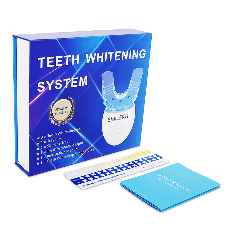 Máy làm trắng răng tại nhà Smile Kit, Bộ tẩy răng bằng gel thiên nhiên hiệu quả, lên tone sau 7 ngày, TẶNG KEM ĐÁNH RĂNG