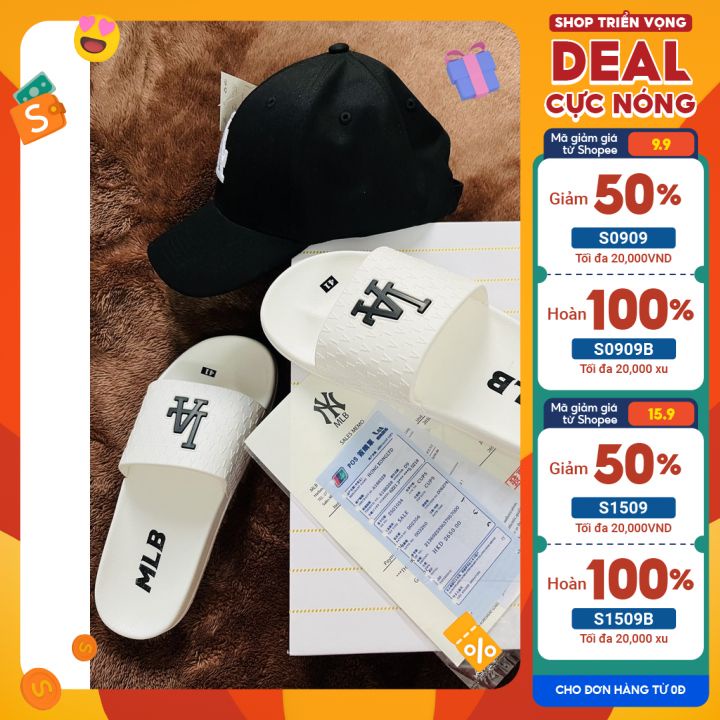 Dép nam nữ đẹp LA CAO CẤP quai ngang FULL BILL BOX đế su cao đúc chắc chắn êm chân